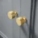Monaco Dove Grey Combination Vanity Traditional Basin and Boston Toilet 1200mm - Brushed Brass Accents