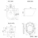 Monaco Dove Grey Combination Vanity Traditional Basin and Boston Toilet 1200mm - Brushed Brass Accents