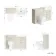 Monaco Chalk White Combination Vanity Basin and Seattle Toilet 1200mm - Brushed Brass Accents
