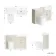 Monaco Chalk White Combination Vanity Basin with Marble Top & Boston Toilet 1200mm - Brushed Brass Accents