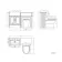 Monaco Chalk White Combination Vanity Traditional Basin and Seattle Toilet 1200mm - Brushed Brass Accents