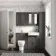 Monaco Graphite Grey Combination Vanity Basin and Seattle Toilet 1200mm - Brushed Brass Accents
