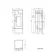 Monaco Midnight Green Combination Vanity Basin and Hudson Toilet with Wooden Seat 1500mm