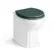 Monaco Midnight Green Combination Vanity Basin with Marble Top and Hudson Toilet with Wooden Seat 1500mm