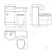 Quartz Stone Grey Combination Vanity Basin and Seattle Toilet 950mm