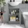 Quartz Stone Grey Combination Vanity Basin and Austin Toilet 950mm - Black Accents