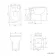 Quartz Stone Grey Combination Vanity Basin and Austin Toilet 950mm - Black Accents