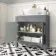 Bermuda Dove Grey Vanity with Marble Top & Oval Counter Top Basin 800mm - Brass Knurled Handles