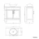 Bermuda Dove Grey Vanity with Marble Top & Oval Counter Top Basin 800mm - Brass Knurled Handles
