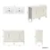Bermuda Chalk White Double Basin Vanity 1200mm - Brass Knurled Handles