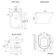 Monaco Chalk White Combination Vanity Basin and Boston Toilet 1200mm - Brass Knurled Handles