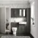 Monaco Graphite Grey Combination Vanity Traditional Basin and Seattle Toilet 1200mm - Brass Knurled Handles