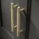 Monaco Graphite Grey Combination Vanity Traditional Basin and Seattle Toilet 1200mm - Brass Knurled Handles
