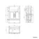 Monaco Graphite Grey Combination Vanity Traditional Basin and Seattle Toilet 1200mm - Brass Knurled Handles