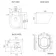 Monaco Graphite Grey Combination Vanity Traditional Basin and Boston Toilet 1200mm - Brass Knurled Handles
