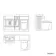 Monaco Graphite Grey Combination Vanity Traditional Basin and Boston Toilet 1500mm - Brass Knurled Handles