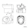 Monaco Midnight Green Combination Vanity Basin and Seattle Toilet 1200mm - Brass Knurled Handles