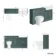 Monaco Midnight Green Combination Vanity Basin and Seattle Toilet 1500mm - Brass Knurled Handles