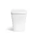 Harper Gloss White Combination Vanity Basin with Marble Top & Houston Toilet 1200mm - Brushed Brass Accents