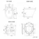 Harper Stone Grey Combination Vanity Basin and Boston Toilet 1500mm - Brushed Brass Accents