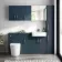 Harper Navy Blue Combination Vanity Basin and Boston Toilet 1500mm