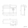 Harper Navy Blue Basin Vanity and Back To Wall Toilet Unit 1200mm (Excludes Toilet) - Black Accents - Right Handed