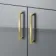 Harper Stone Grey Vanity with Semi Recessed Basin 500mm - Brushed Brass Accents