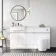 Foster Gloss White Combination Vanity Basin and Boston Toilet 1500mm