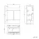 Foster Gloss White Combination Vanity Basin with Marble Top 1500mm - Excludes Toilet