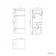 Foster Gloss White Combination Vanity Basin with Marble Top 1500mm - Excludes Toilet