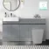 Foster Stone Grey Combination Vanity Basin with Marble Top 1500mm - Excludes Toilet