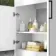 Mersey Gloss White Basin Vanity 600mm - Black Accents