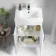 Mersey Gloss White Combination Vanity Basin and Austin Toilet 1000mm