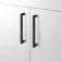 Mersey Gloss White Combination Vanity Basin and Austin Toilet 1000mm - Black Accents