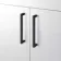 Mersey Gloss White Combination Vanity Basin and Miami Toilet 1000mm - Black Accents