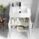 Mersey Gloss White Combination Vanity Basin and Austin Toilet 1100mm - Black Accents