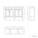 Bermuda Cashmere Pink Double Basin Vanity 1200mm - Brushed Brass Accents