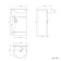 Quartz Gloss White Cloakroom Vanity with Semi Recessed Basin 450mm