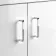 Quartz Gloss White Vanity with Semi Recessed Basin 550mm
