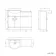 Quartz Gloss White Basin Vanity and Back To Wall Toilet Unit 1050mm - Excludes Toilet