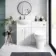Quartz Gloss White Combination Vanity Basin and Miami Toilet 1050mm