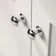 Capri Cotton White Basin Vanity and Back To Wall Unit 1050mm (Excludes Toilet) - Chrome Handles
