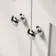 Capri Cotton White Basin Vanity and Back To Wall Unit 1350mm (Excludes Toilet) - Chrome Handles