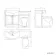 Capri Fog Grey Combination Vanity Basin and Austin Toilet 1350mm - Chrome Handles