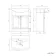 Capri Slate Grey Vanity with Semi Recessed Basin 650mm - Chrome Handles