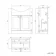 Capri Slate Grey Vanity with Semi Recessed Basin 650mm - Chrome Handles