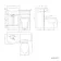 Capri Slate Grey Combination Vanity Basin and Austin Toilet 1050mm - Chrome Handles