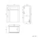 Capri Slate Grey Basin Vanity and Back To Wall Unit 1150mm (Excludes Toilet) - Chrome Handles