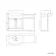 Capri Navy Blue Basin Vanity and Back To Wall Unit 1350mm (Excludes Toilet) - Chrome Handles