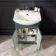 Capri Mystic Green Vanity with Semi Recessed Basin 550mm - Chrome Handles